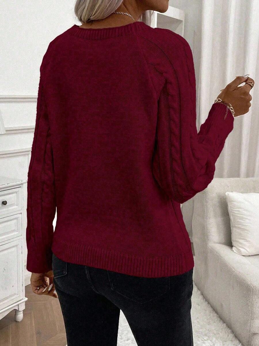 Betsy™ | Button-Detail Cable Jumper
