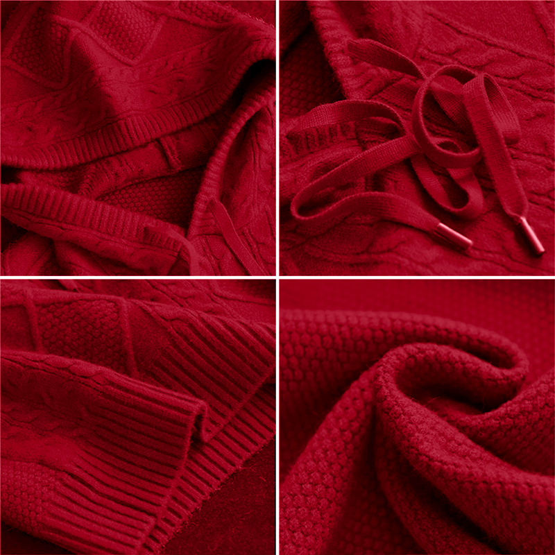 Aveline™ | Cable Knit Hoodie Sweater