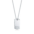 18K Tiffany 1837 Makers I.D. Tag Pendant Necklace